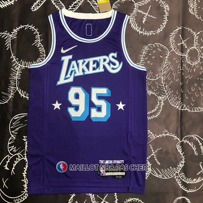 Maillot Los Angeles Lakers Juan Toscano-Anderson NO 95 Ville 2021-22 Volet